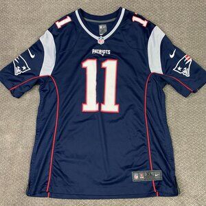 Julian Edelman New England Patriots Jersey Men's XL Blue Football Nike On Field
